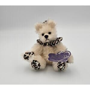 Annette Funicello Gia Mohair Teddy Bear 5 Inch Vintage Collectible Plush w Tag